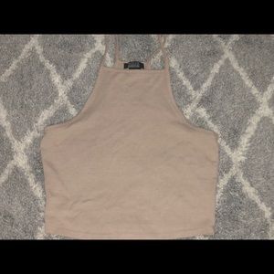 Beige Crop Top